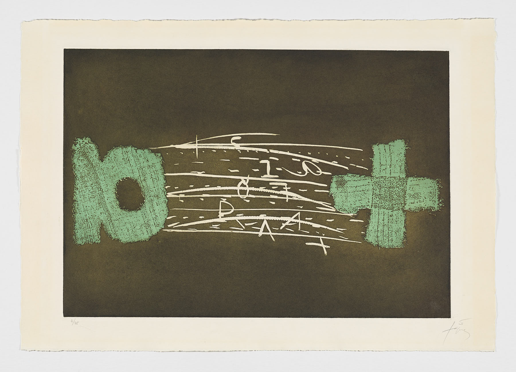 Lʼesperit català I, 1971, Antoni Tàpies