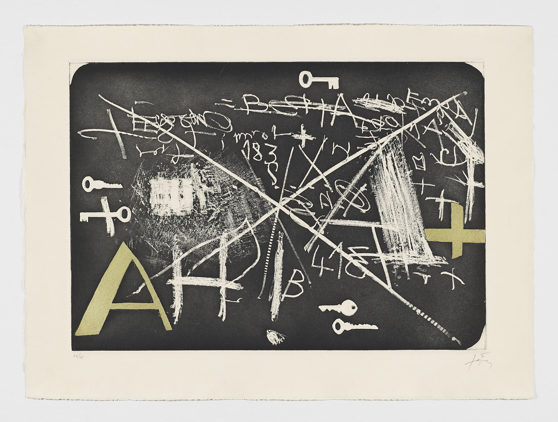 Lʼesperit català II, 1971, Antoni Tàpies