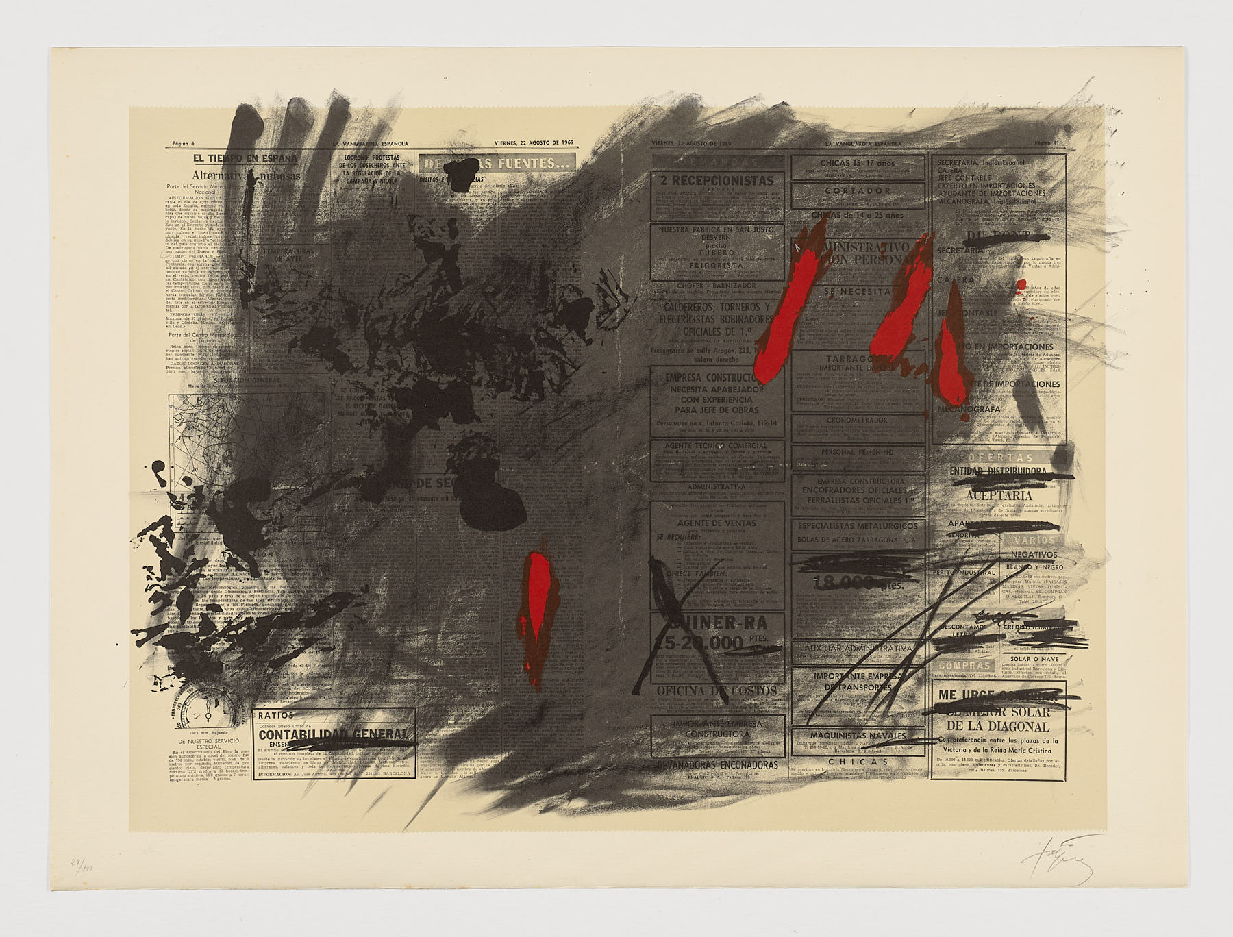 Nocturn Matinal, 1970, Antoni Tàpies