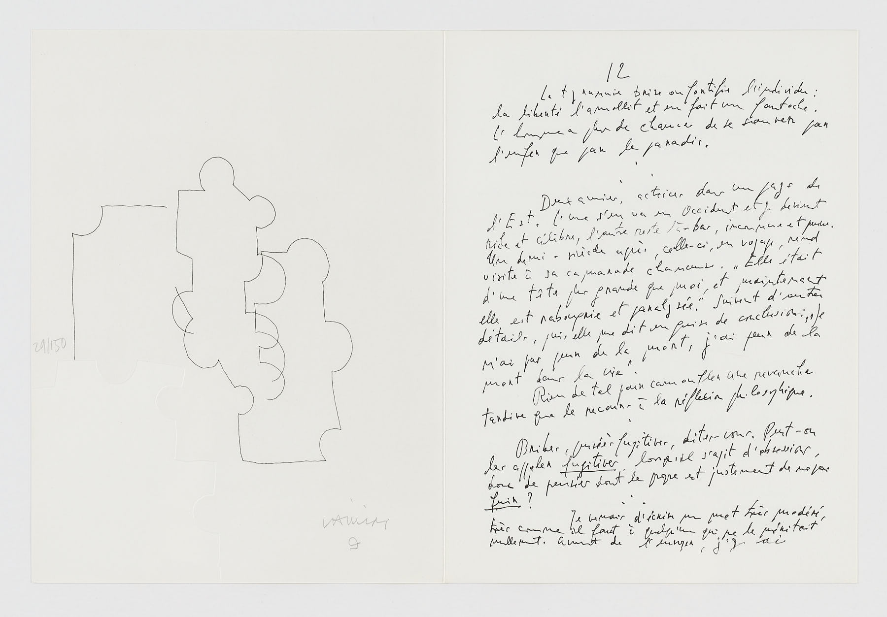 Emile M. Cioran: Ce maudit moi, 1983, Eduardo Chillida