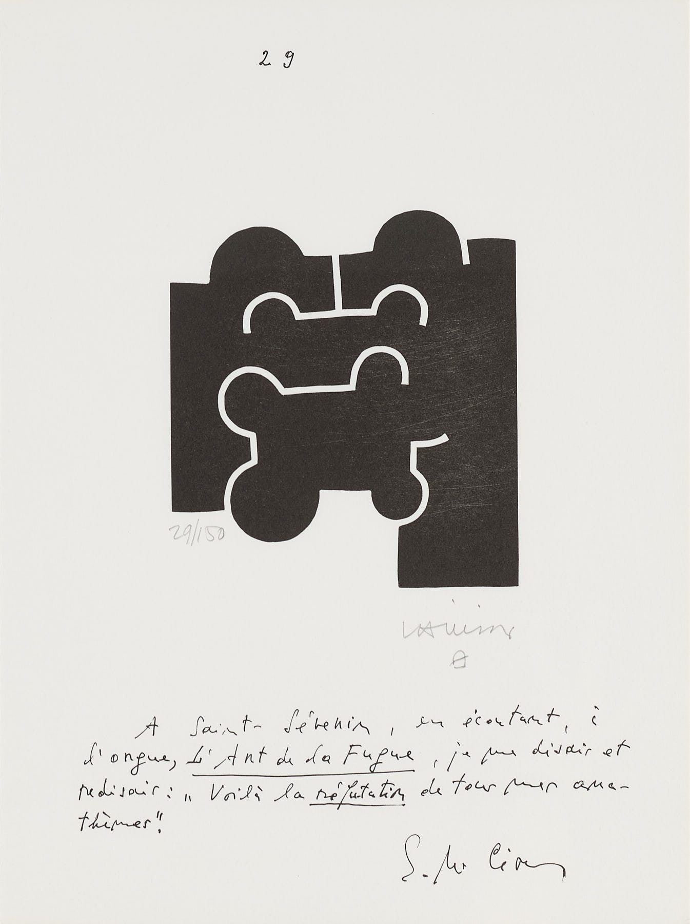 Emile M. Cioran: Ce maudit moi, 1983, Eduardo Chillida
