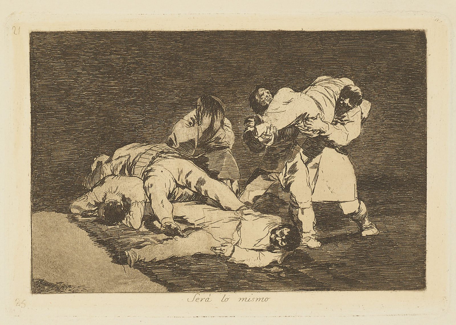 Será lo mismo (Desastres de la guerra. Estampa 21), Francisco de Goya