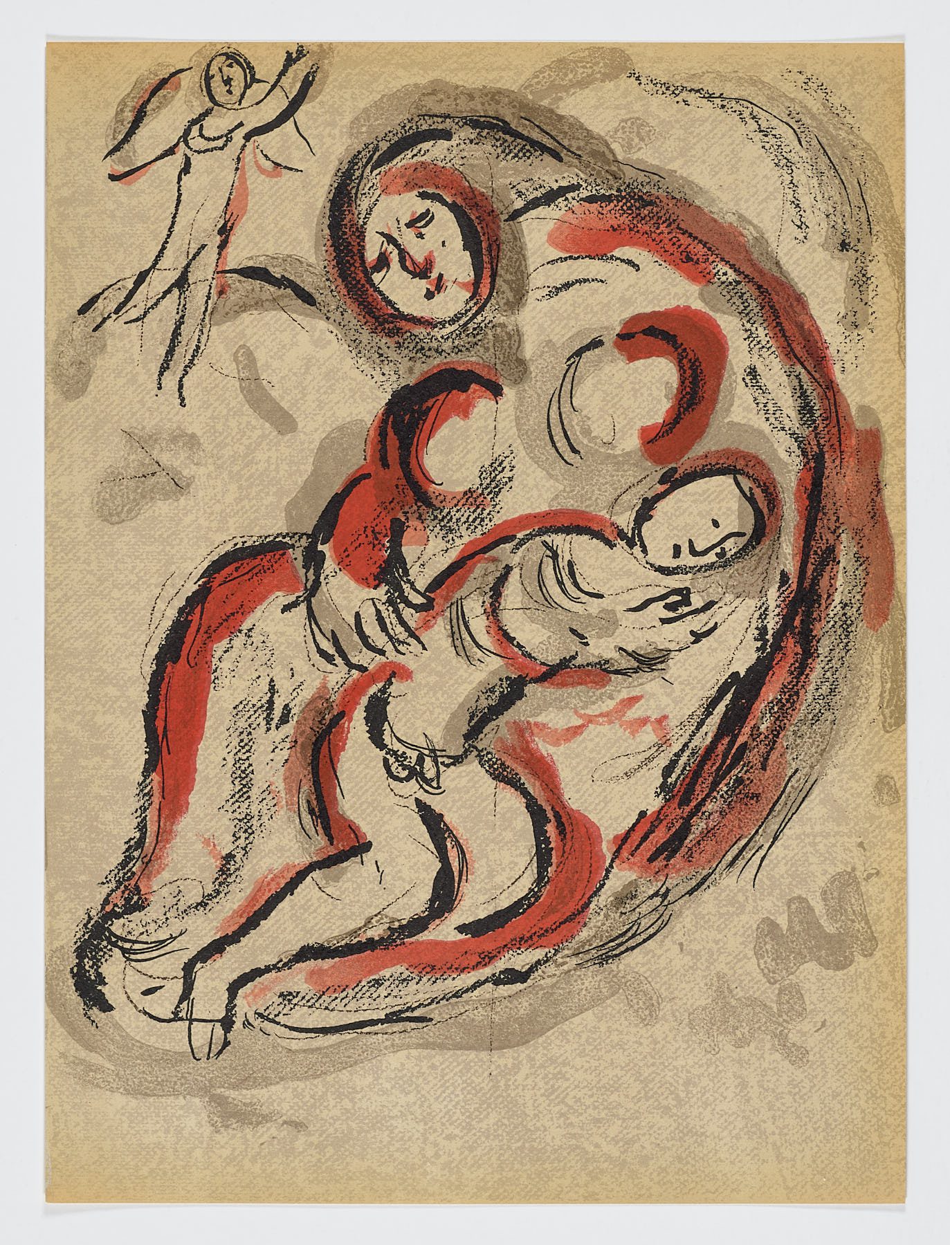 Agar dans le Désert, 1960, Marc Chagall