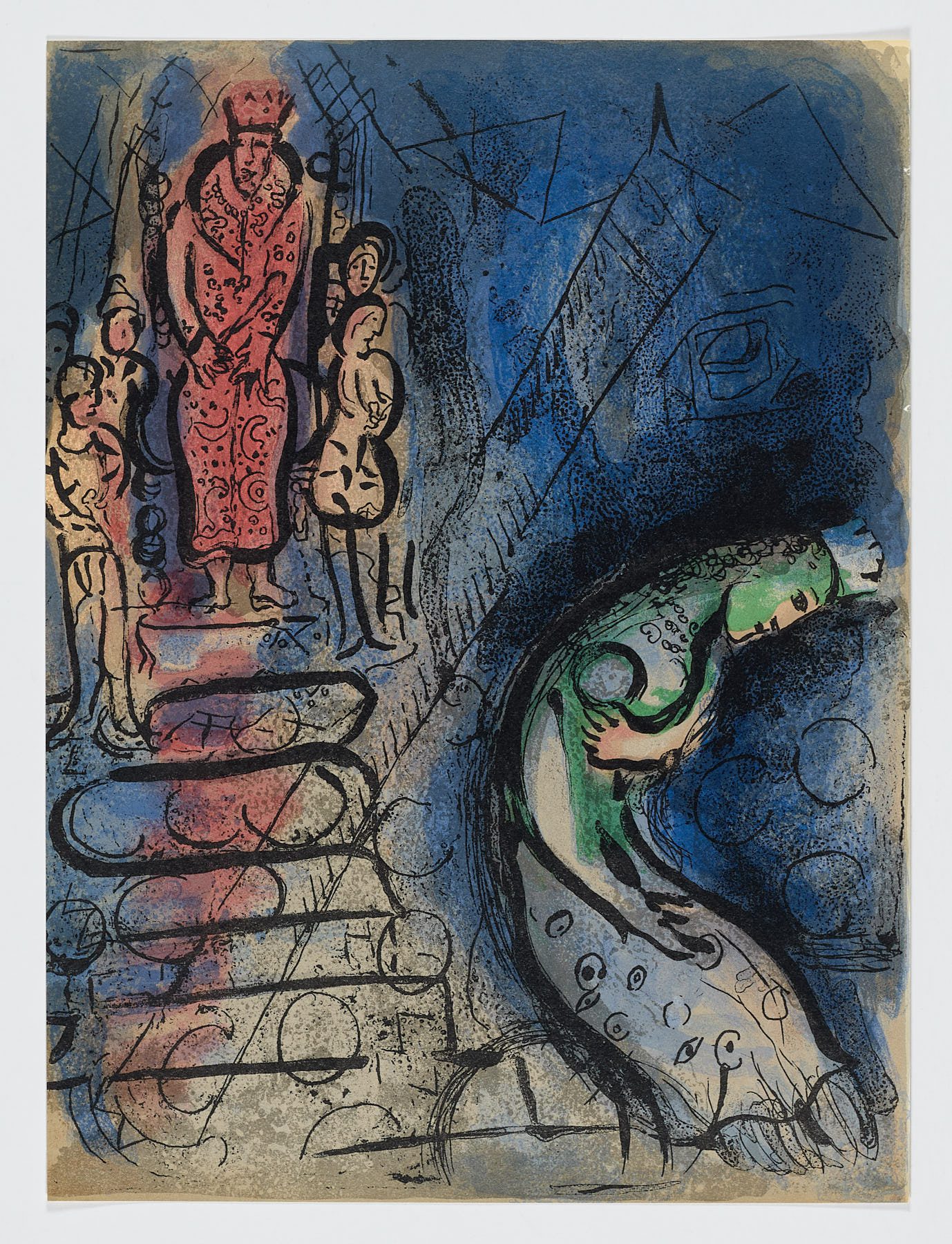 Assuérus chasse Vasthi, 1960, Marc Chagall