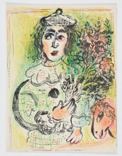 Le Clown fleuri, 1960, Marc Chagall