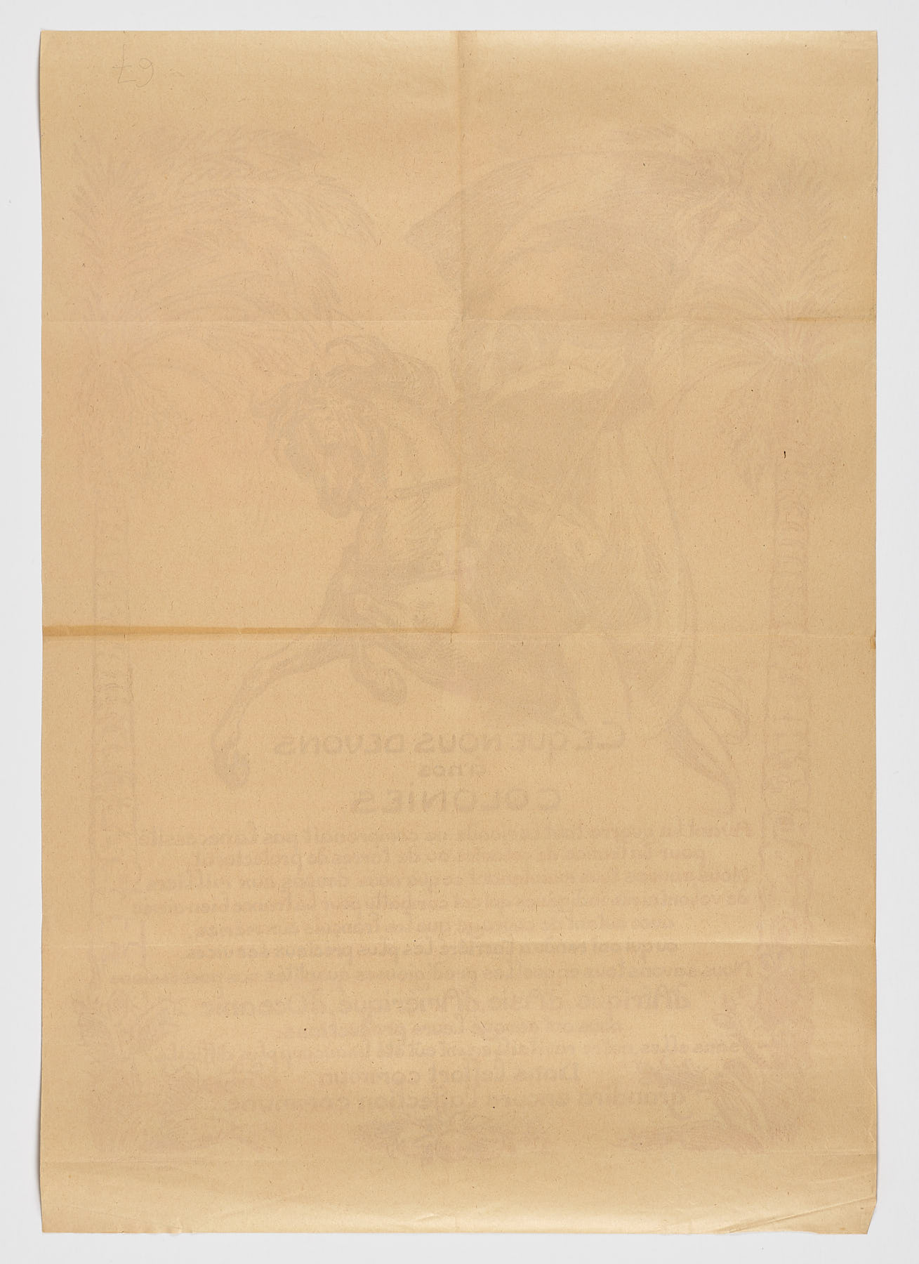 Ce que nous devons à nos colonies, 1918, Victor Prouvé