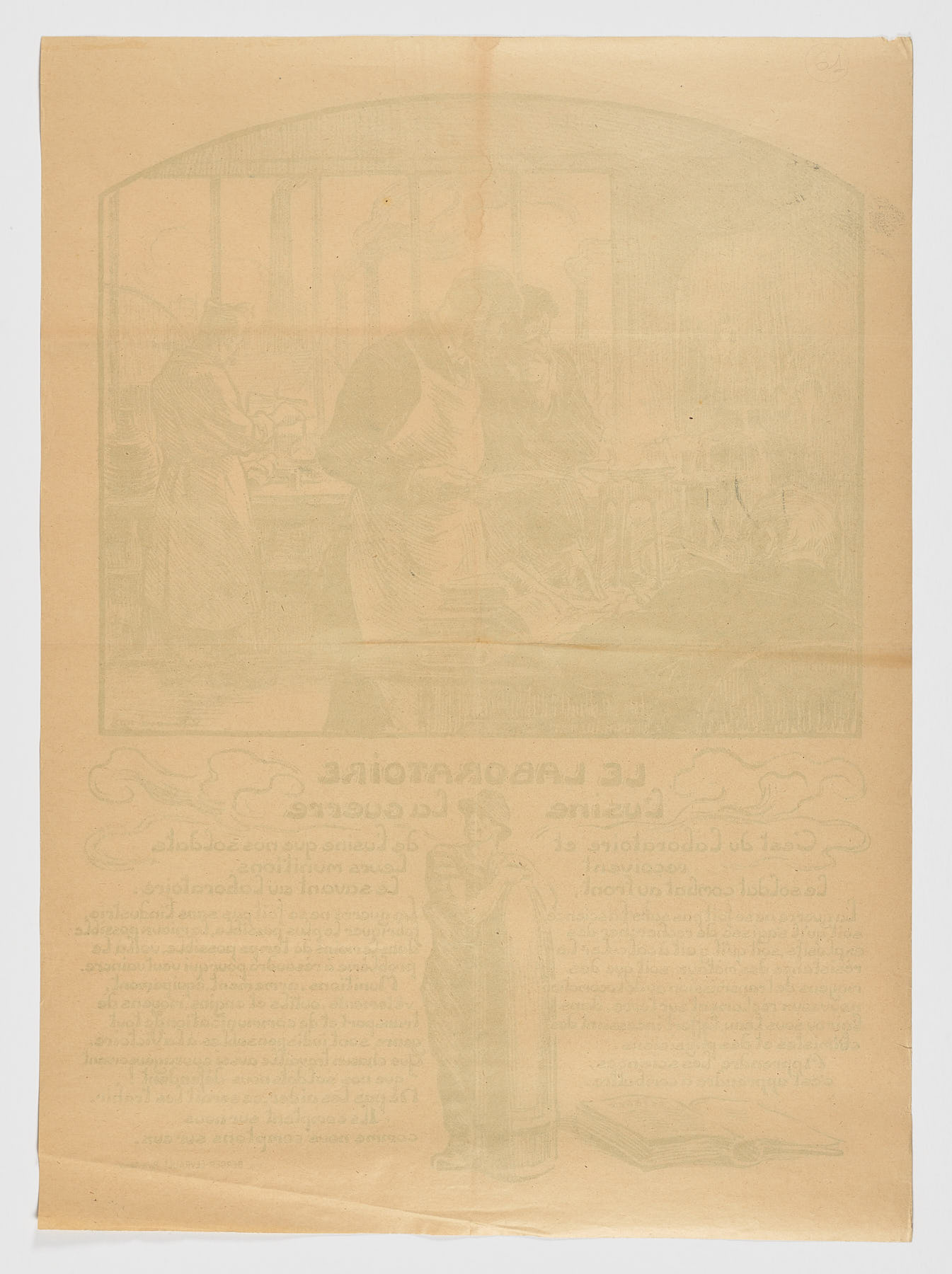 Le laboratoire, l’usine, la guerre,1918, Victor Prouvé