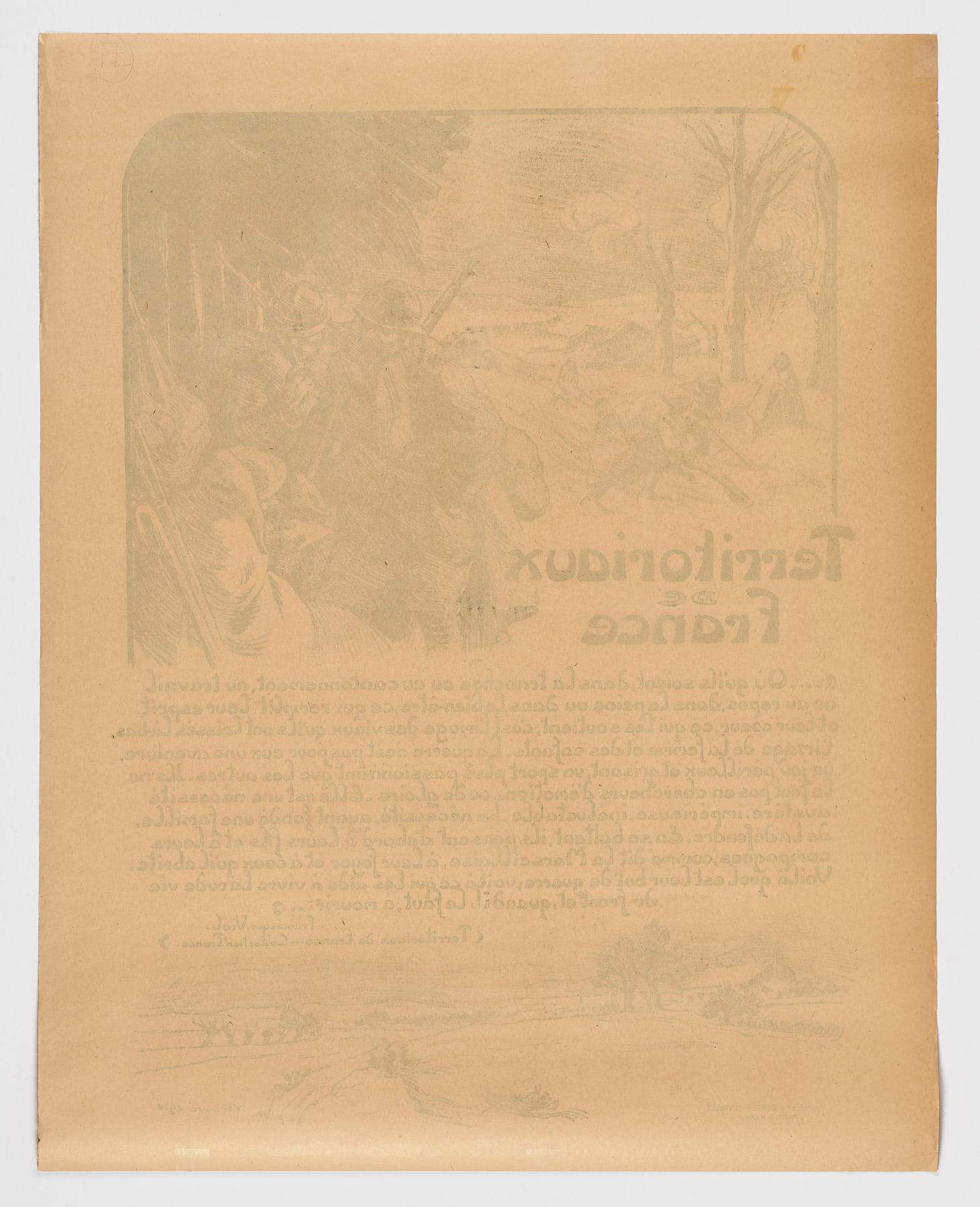 Territoriaux de France, 1918, Victor Prouvé