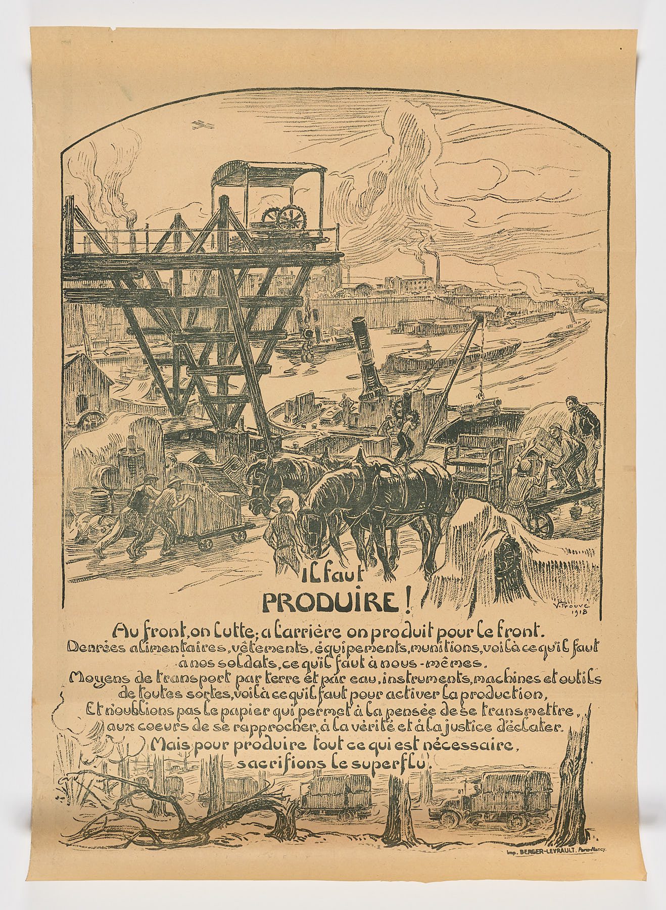 Il faut Produire!, 1918, Victor Prouvé