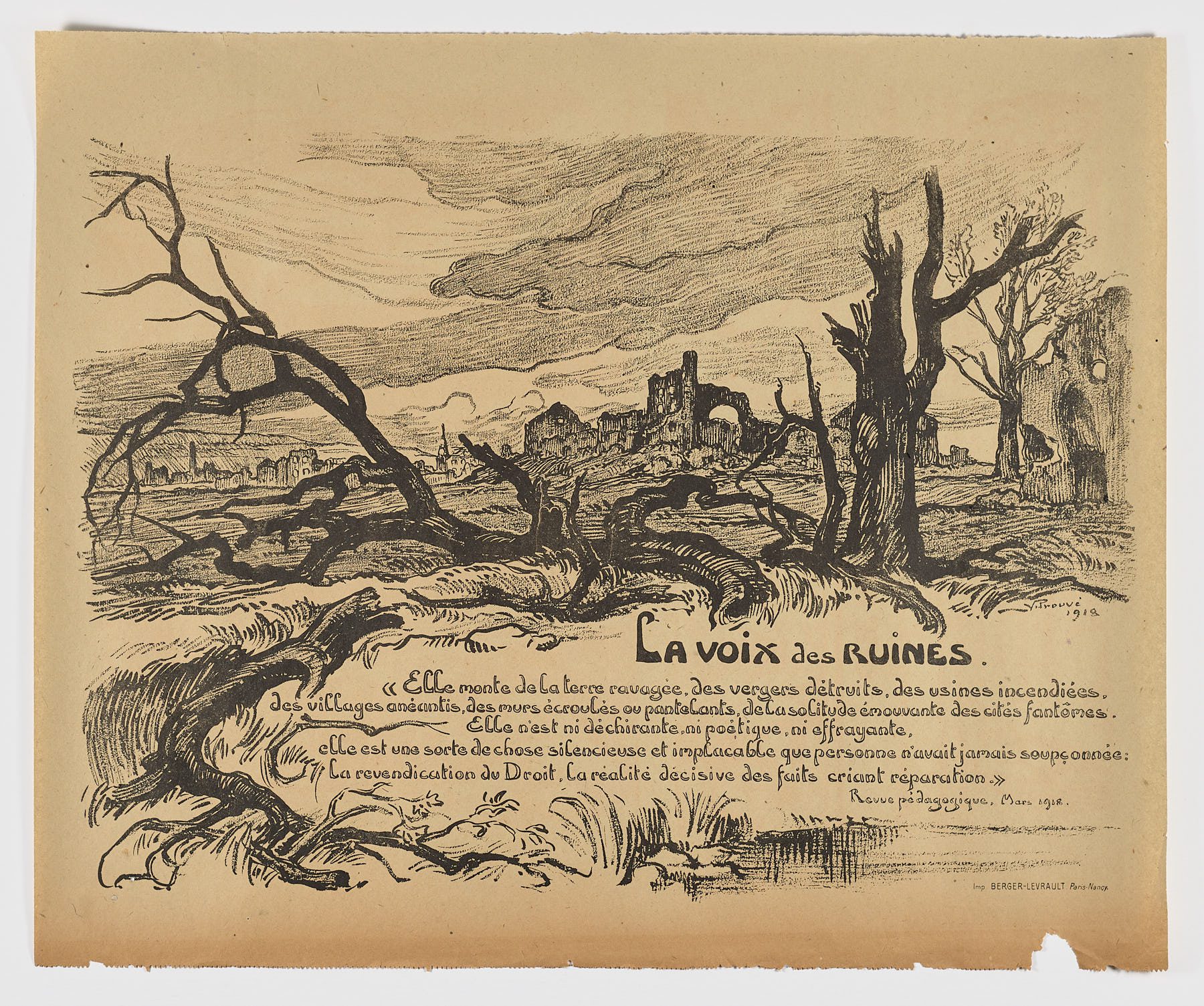 La voix des ruines, 1918, Victor Prouvé