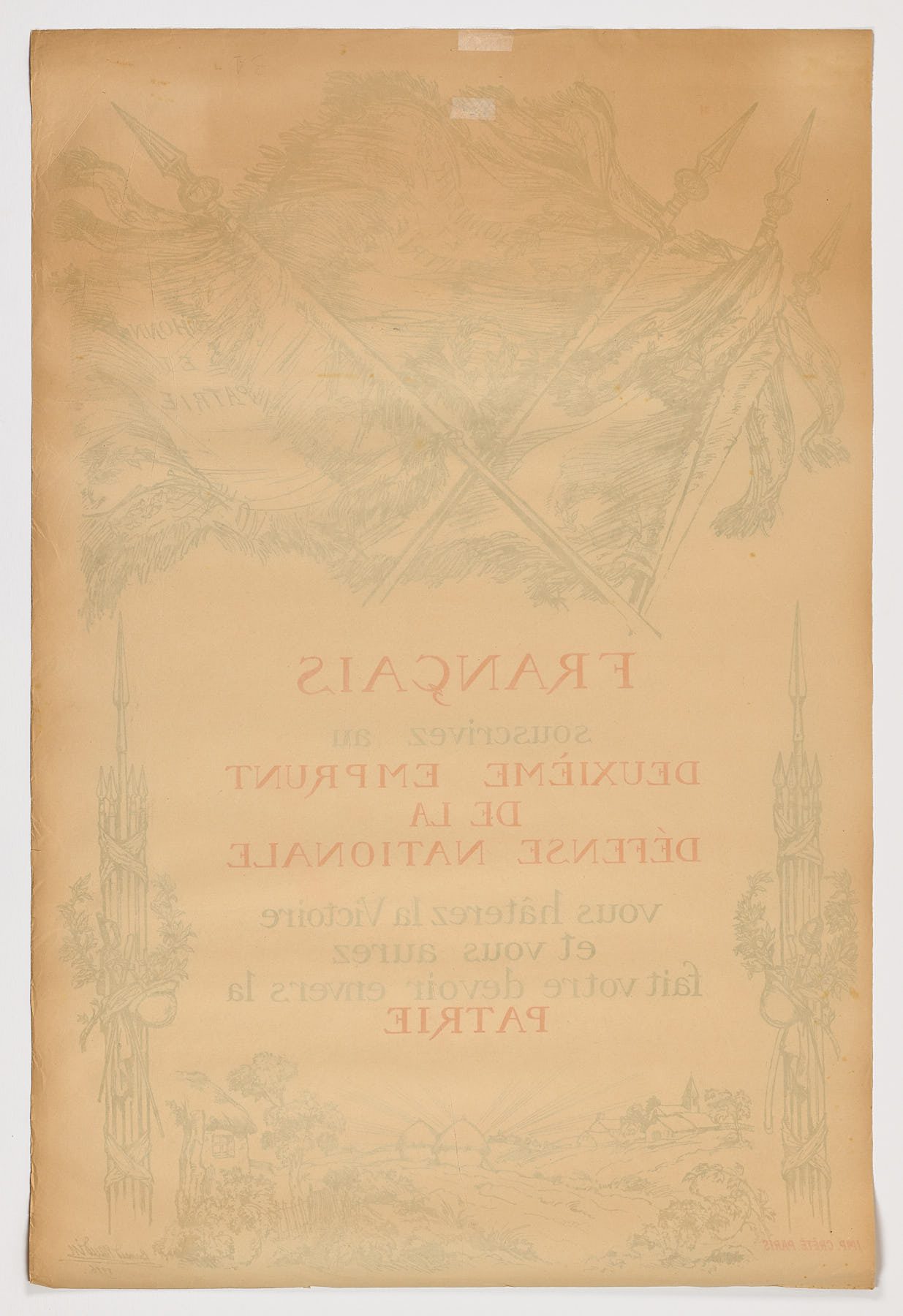 Francais, souscrivez au deuxieme Emprunt de la Defense Natio, 1916, Bernard P. Naudin