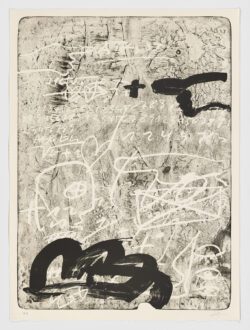 Improvisations en blanc et en noir 4, Antoni Tàpies