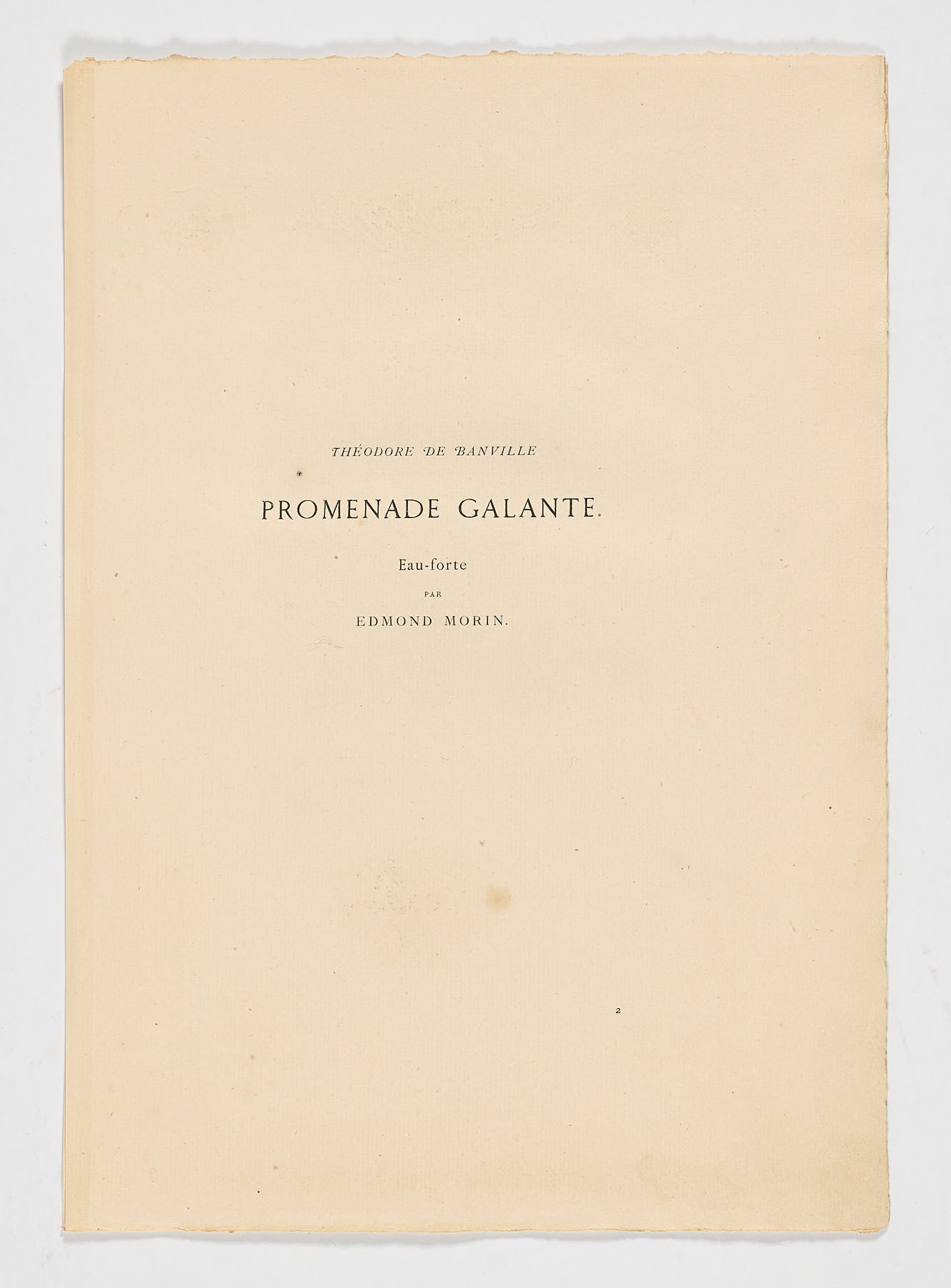 Promenade galante, Edmond Morin
