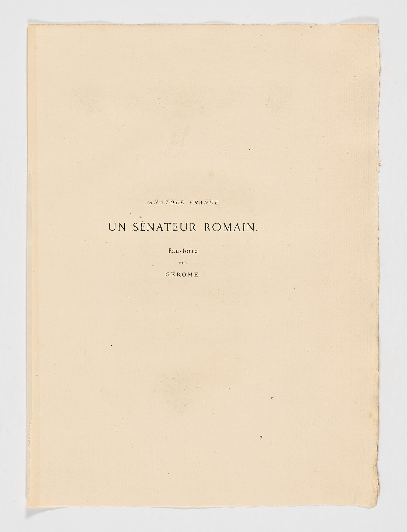 Un sénator romain, Gérome