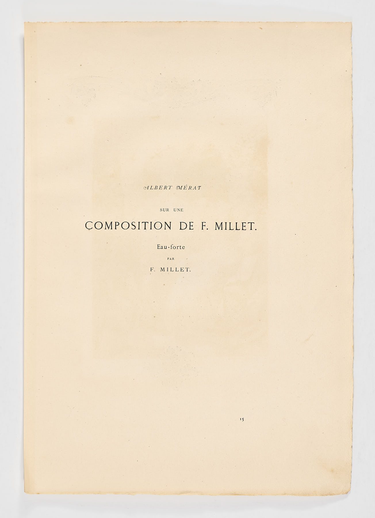Composition de F.Millet, Jean Francois Millet