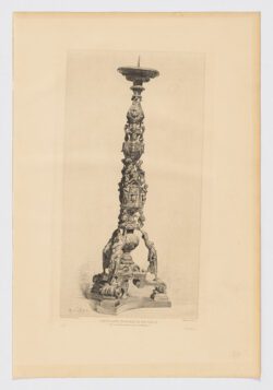 Candélabre en bronze du XVIe siècle