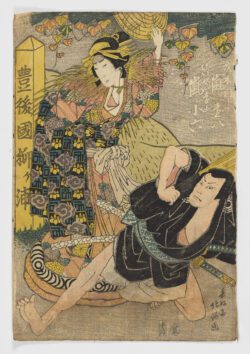 Escena de drama Kabuki, Katsushika Hokusai (Hokusai)(?) 1760-1849