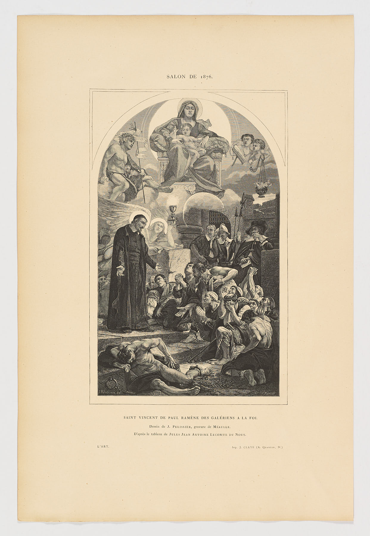 Saint Vincent de Paul ramène des galériens à la foi