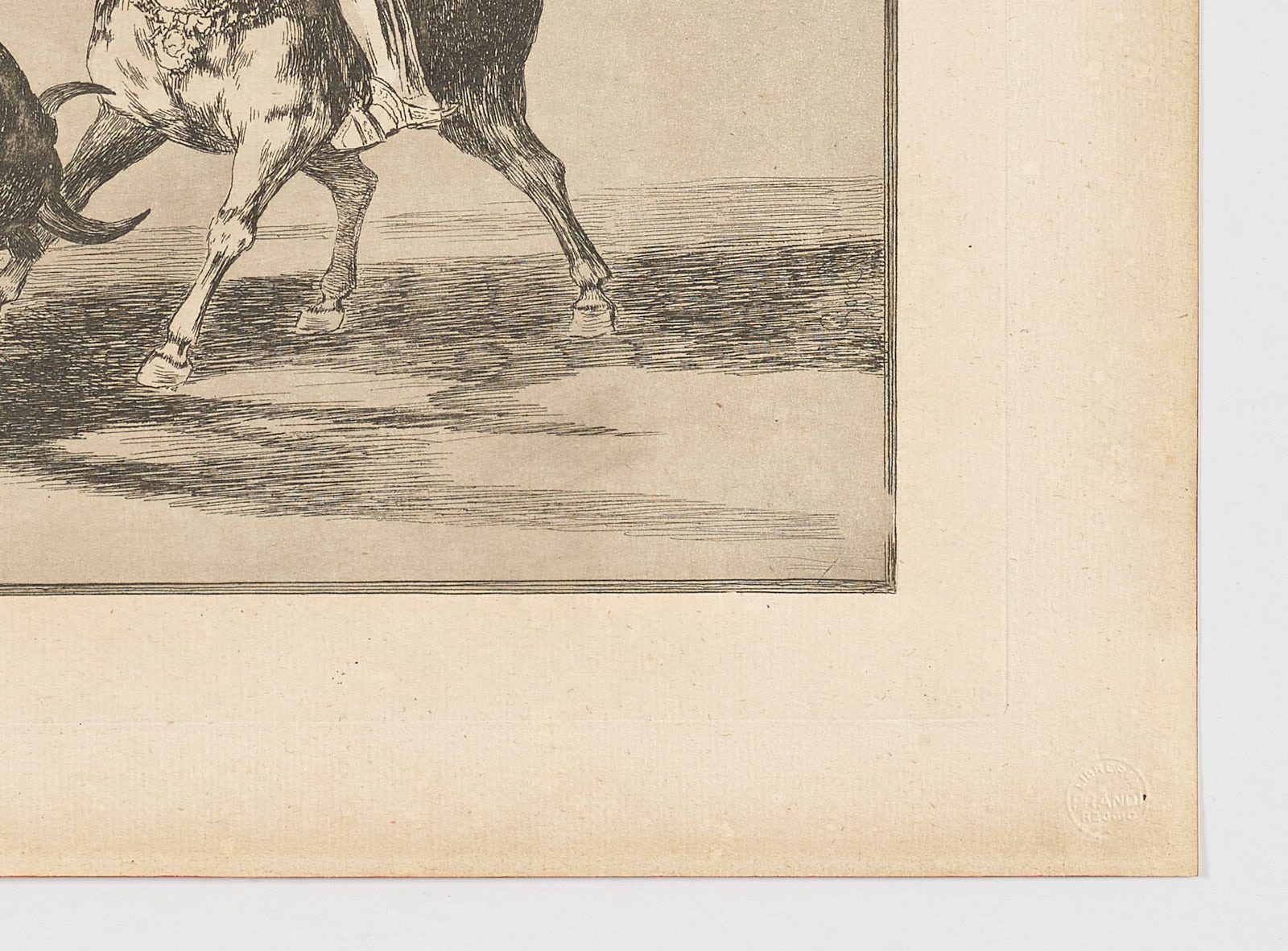 El Cid Campeador lanceando otro toro, Francisco de Goya