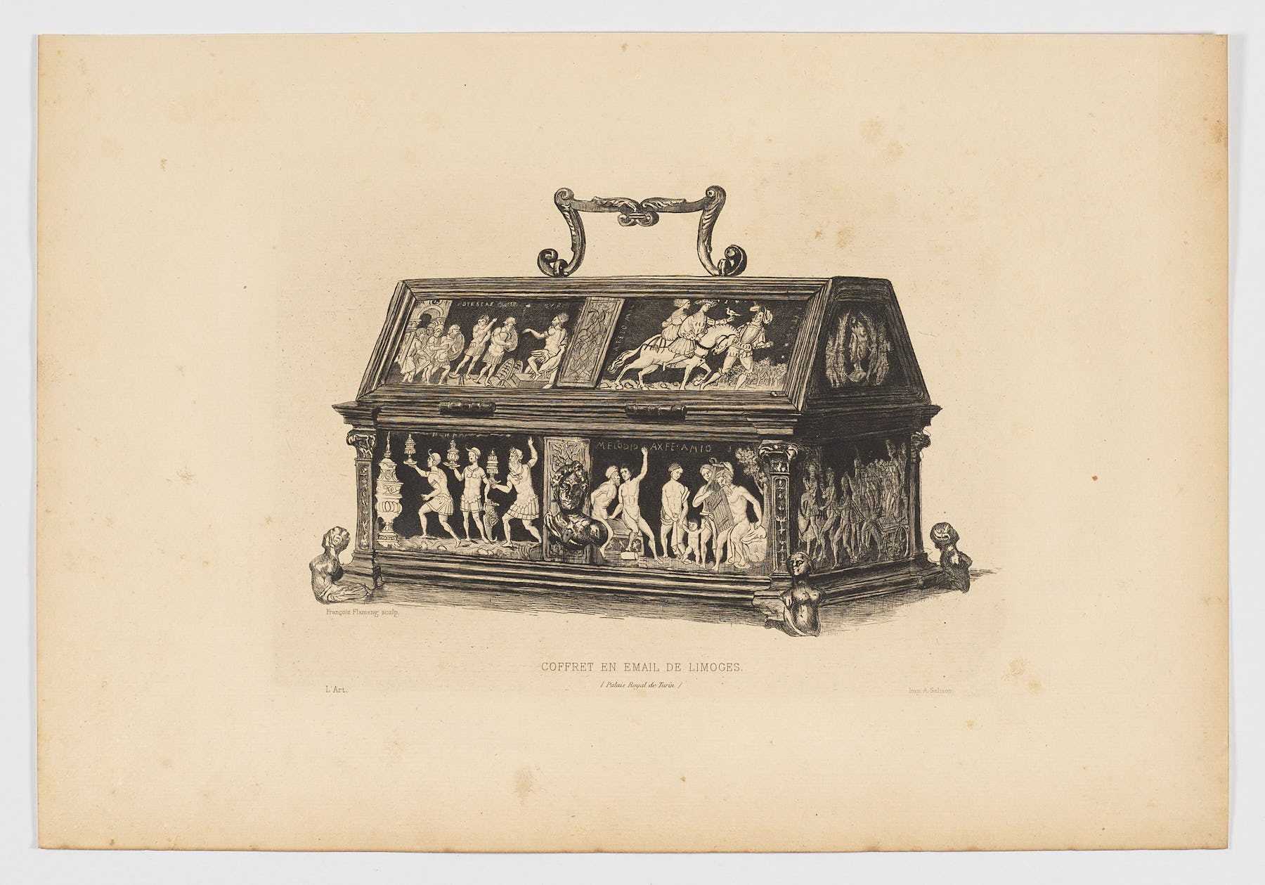 Coffret en émail de Limoges
