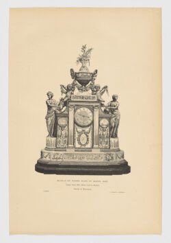 Pendule en marbre blanc et bronze doré
