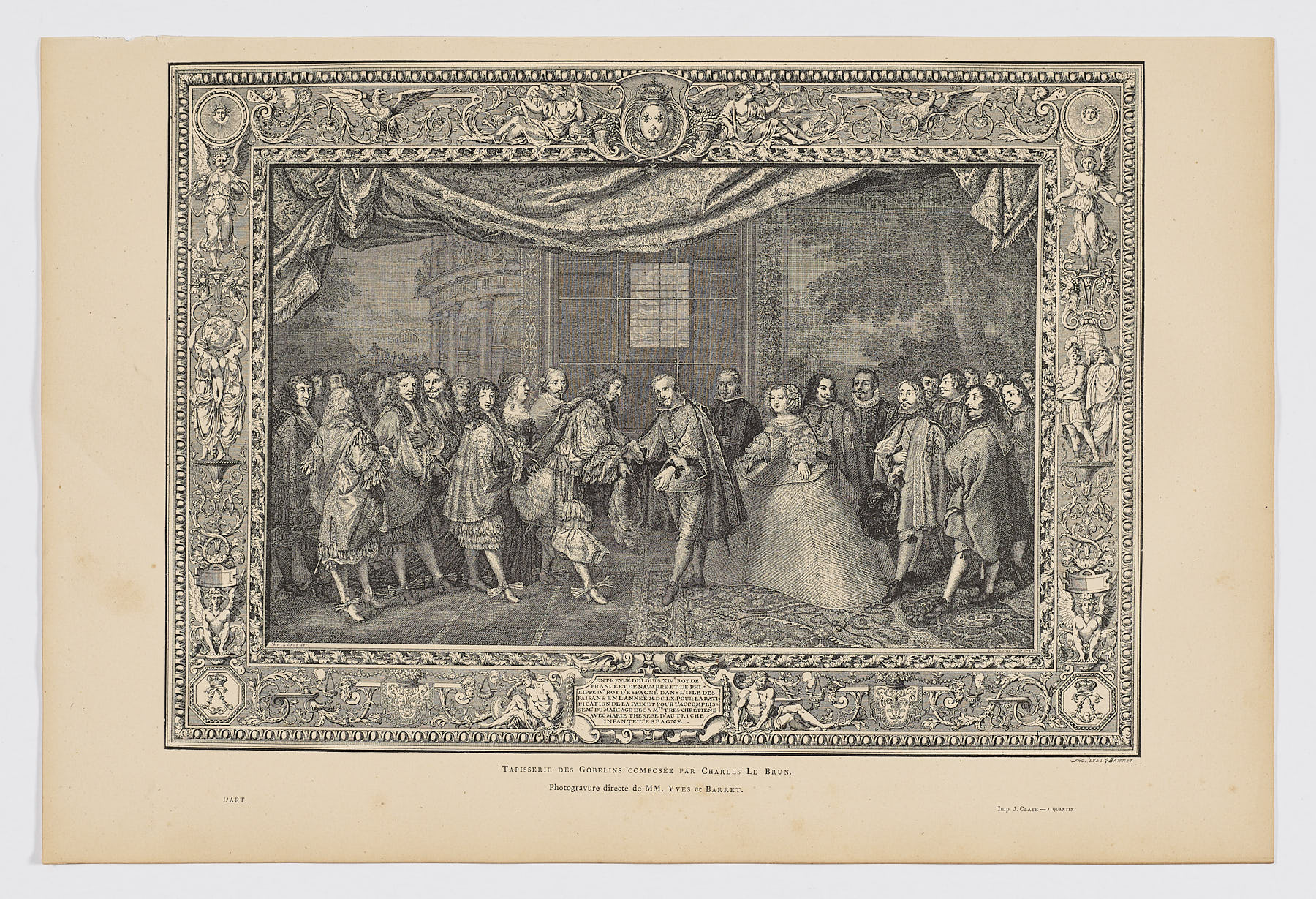 Tapisserie des Gobelins composée par Charles Le Brun