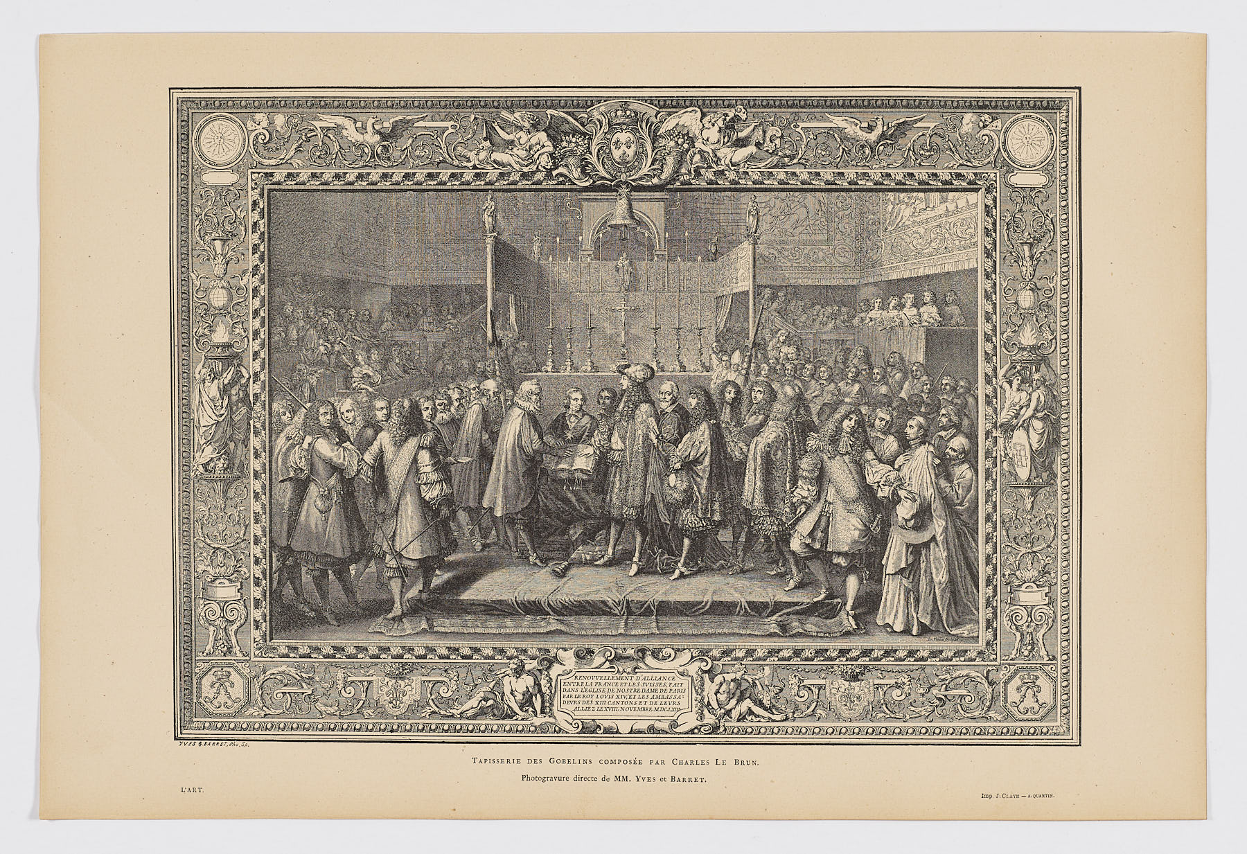 Tapisserie des Gobelins composée par Charles Le Brun