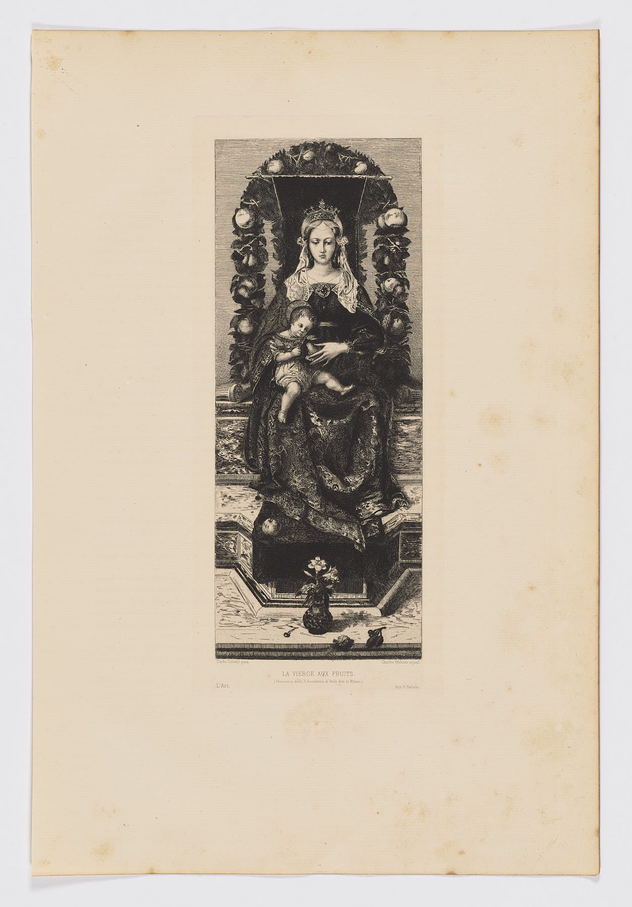 La vierge aux fruits