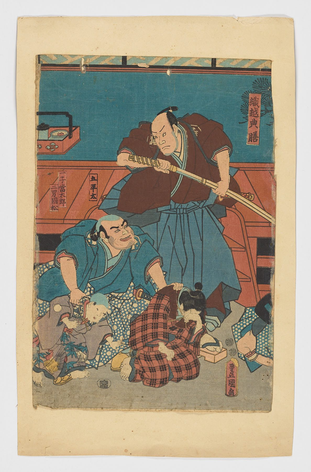 Orikoshi Tenzō, Maru Heita y los niños Tōtarō y Kunimatsv - Imagen 2