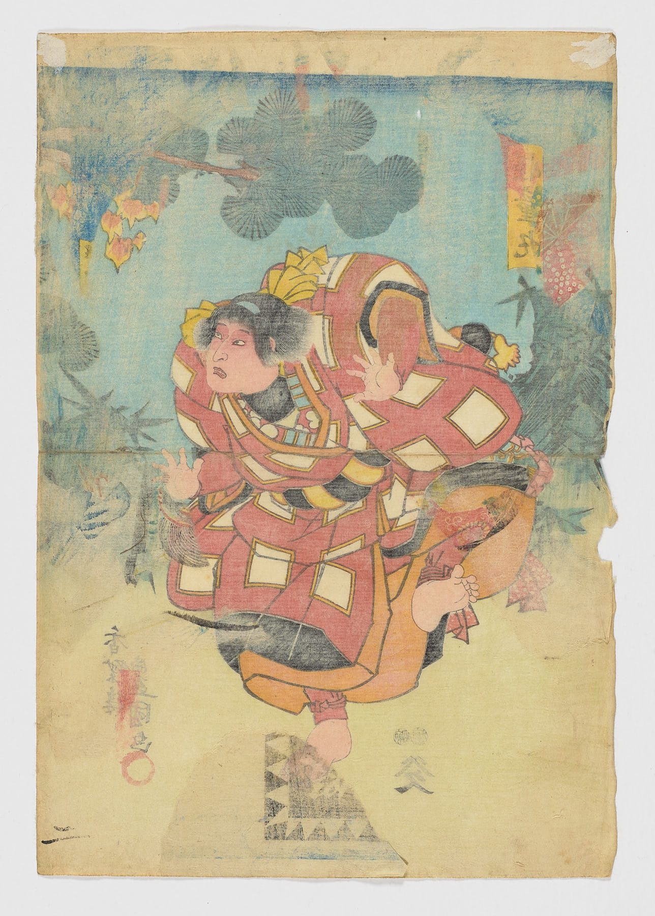 Ichikawa Kodanji IV como Kaidômaru, Utagawa Kunisada (Toyokuni III)