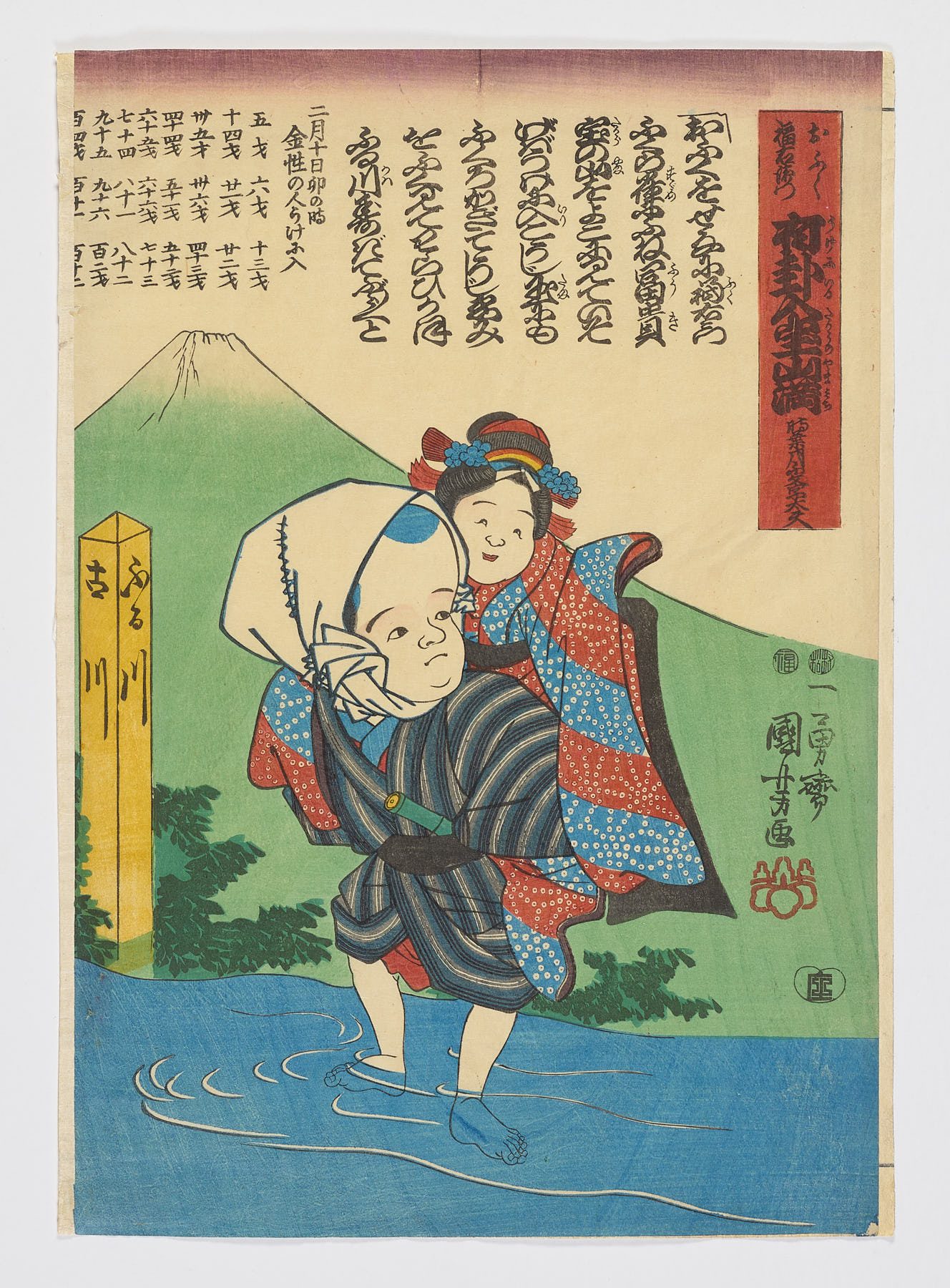 Mura Shibai Zenzan Kagami, Utagawa Kuniyoshi