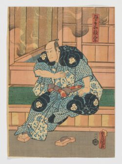 Ichikawa Danjûrô VI como Gorobei Masamune, Utagawa Kunisada (Toyokuni III)