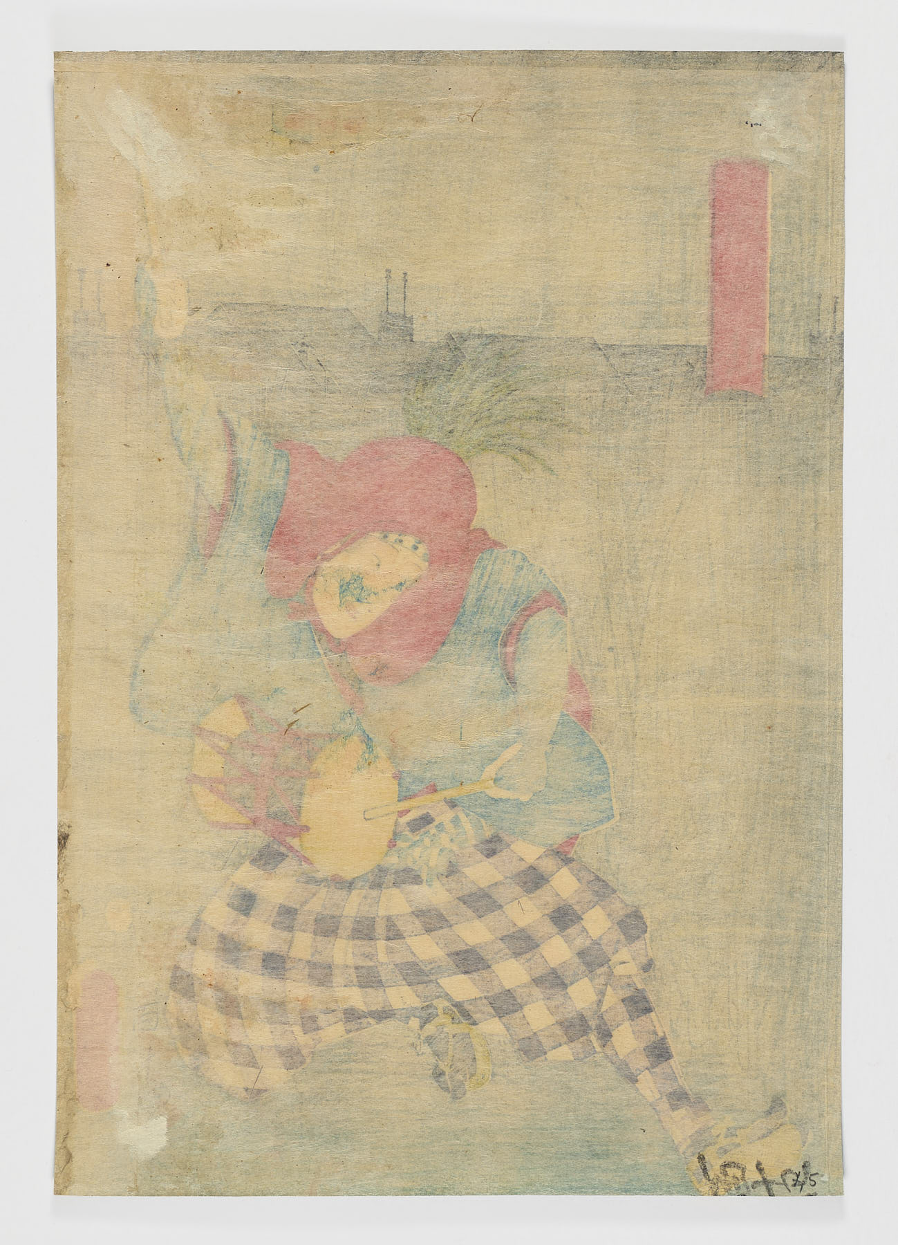 Música en la calle, Utagawa Kunisada (Toyokuni III)