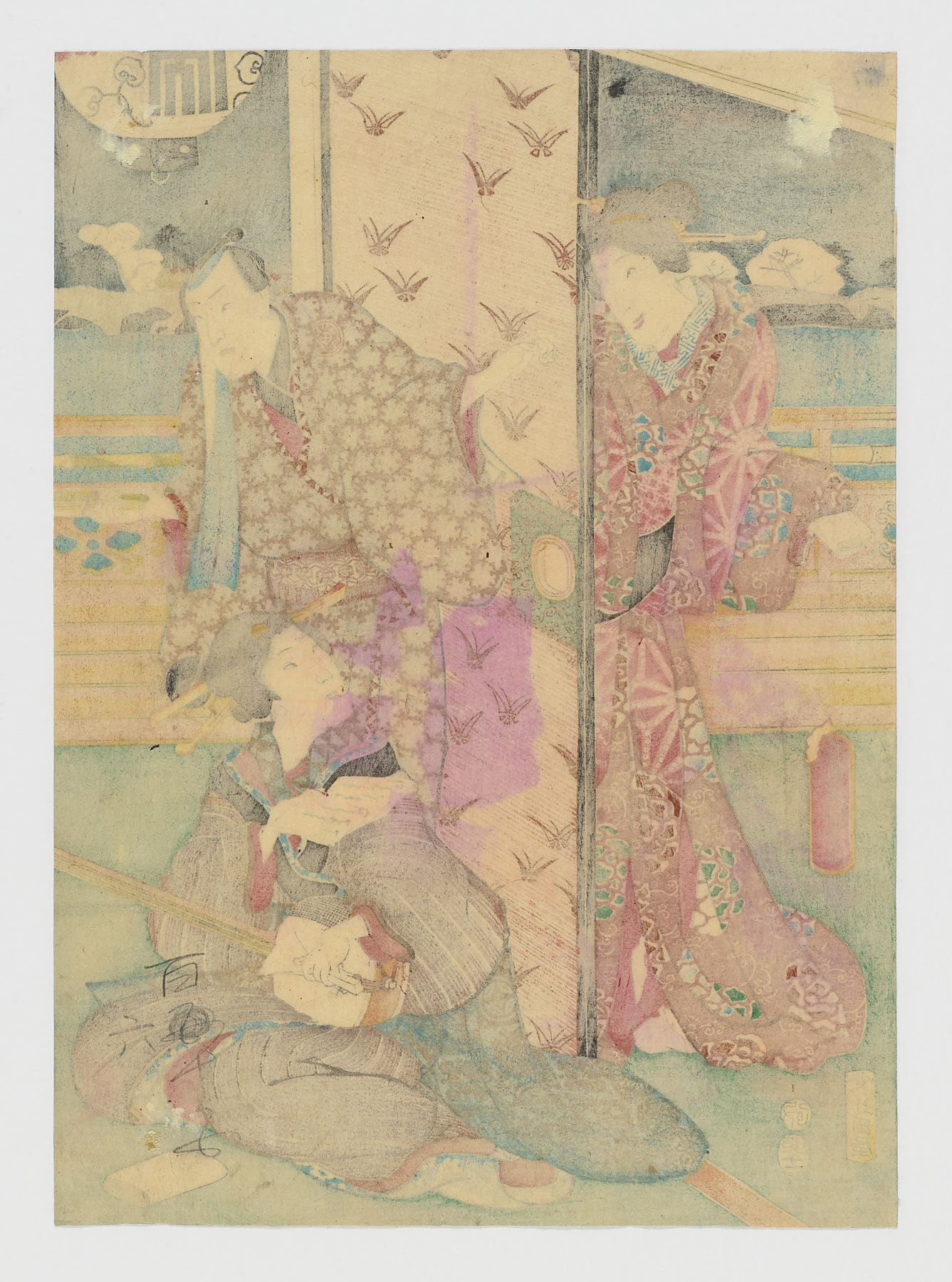 Escena de teatro kabuki, Utagawa Kunisada (Toyokuni III)