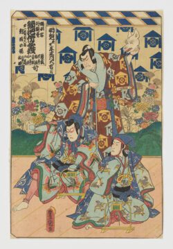 Soga Jūrō Yūnaru, Soga Gorō Tokimune, Kudo Saemon Yūtsune, Utagawa Kunisada (Toyokuni III)