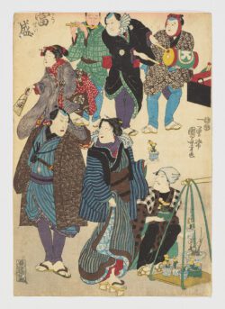Tôsei haru ôrai, Utagawa Kuniyoshi