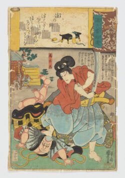 Norinoshi (Maestro de ritos) / Genji kumo shui, Utagawa Kuniyoshi
