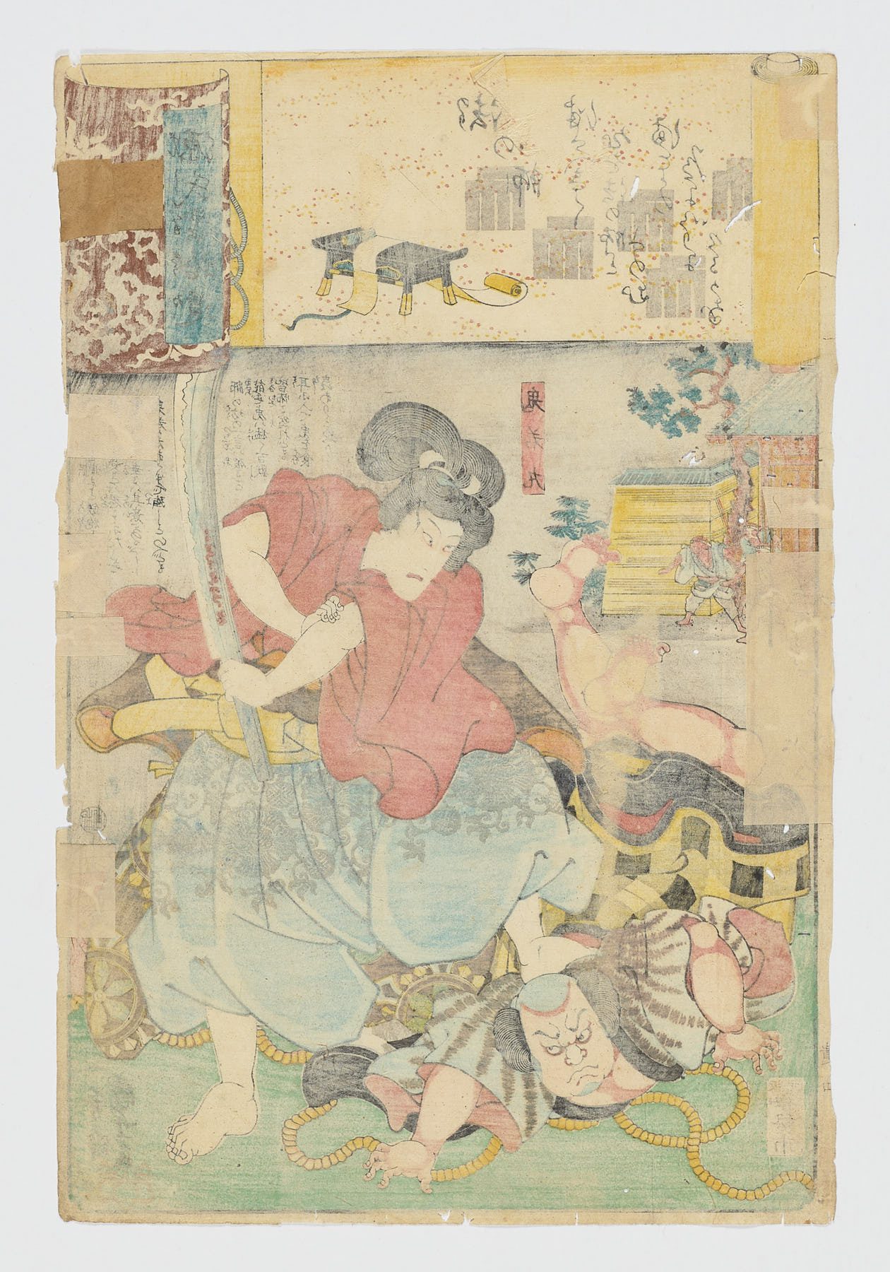 Norinoshi (Maestro de ritos) / Genji kumo shui, Utagawa Kuniyoshi