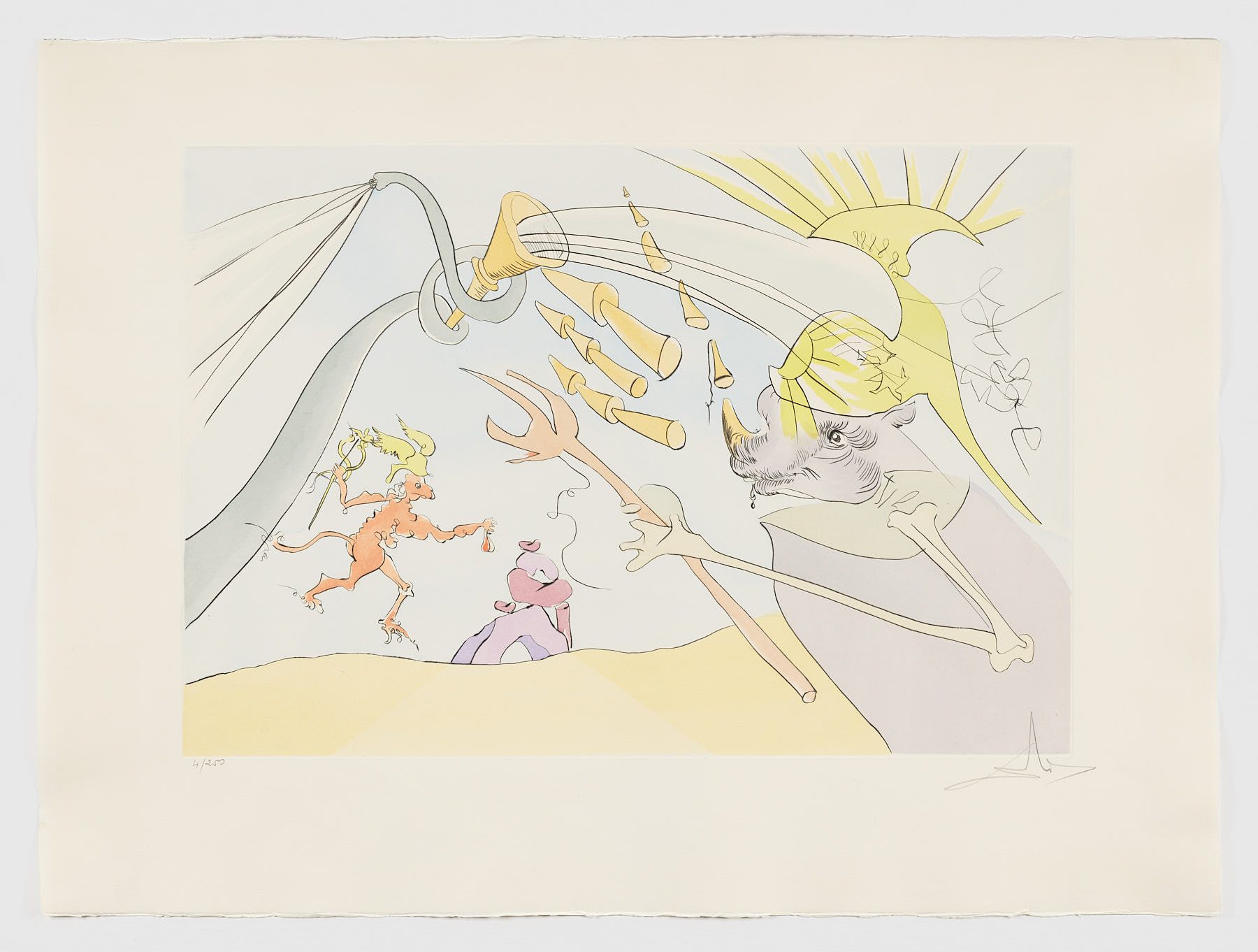 L’Elephant et le Singe de Jupiter, Salvador Dalí