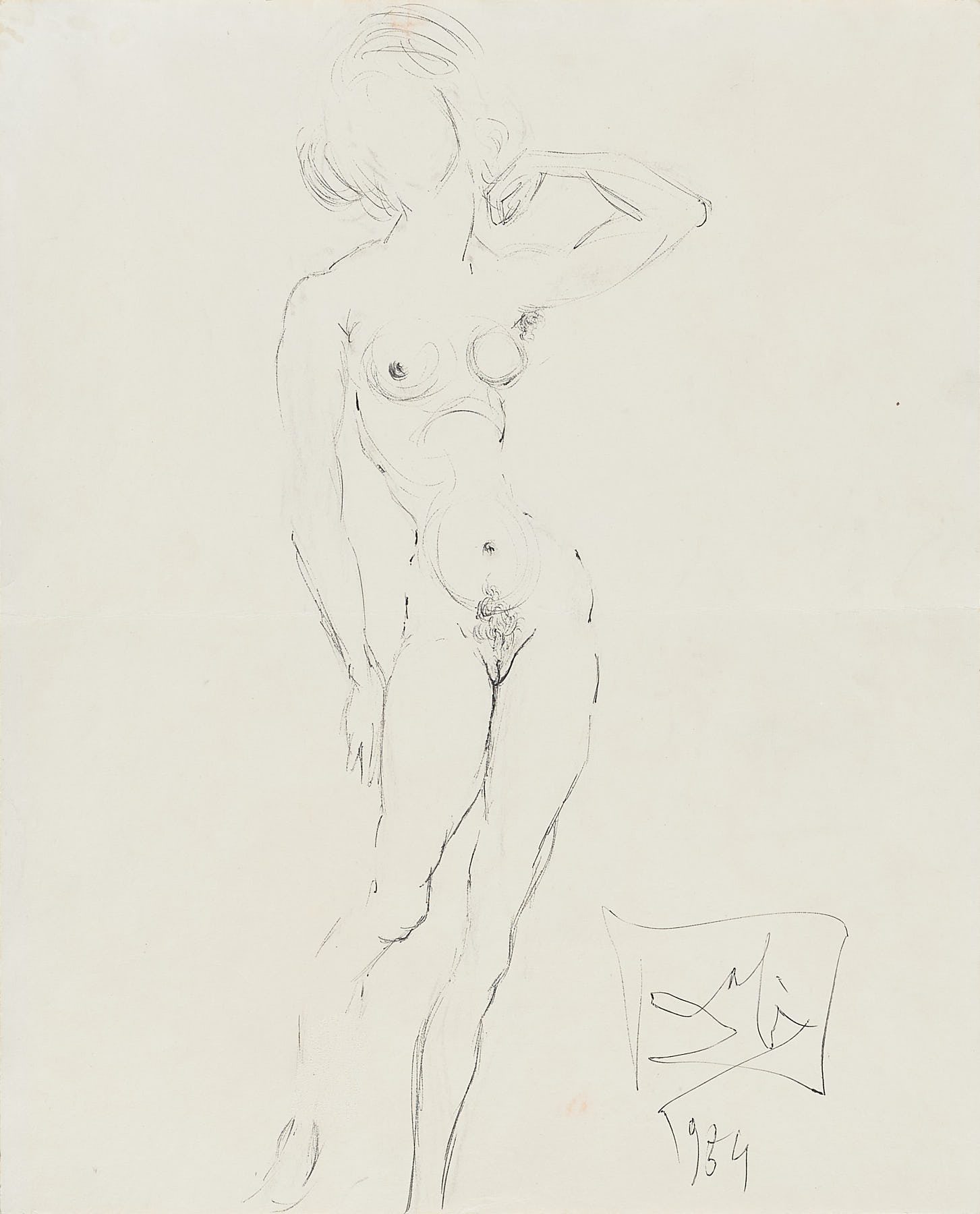 Desnudo, Salvador Dalí
