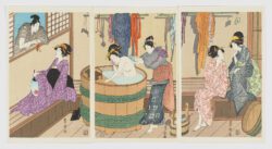 El baño, Utagawa Toyokuni