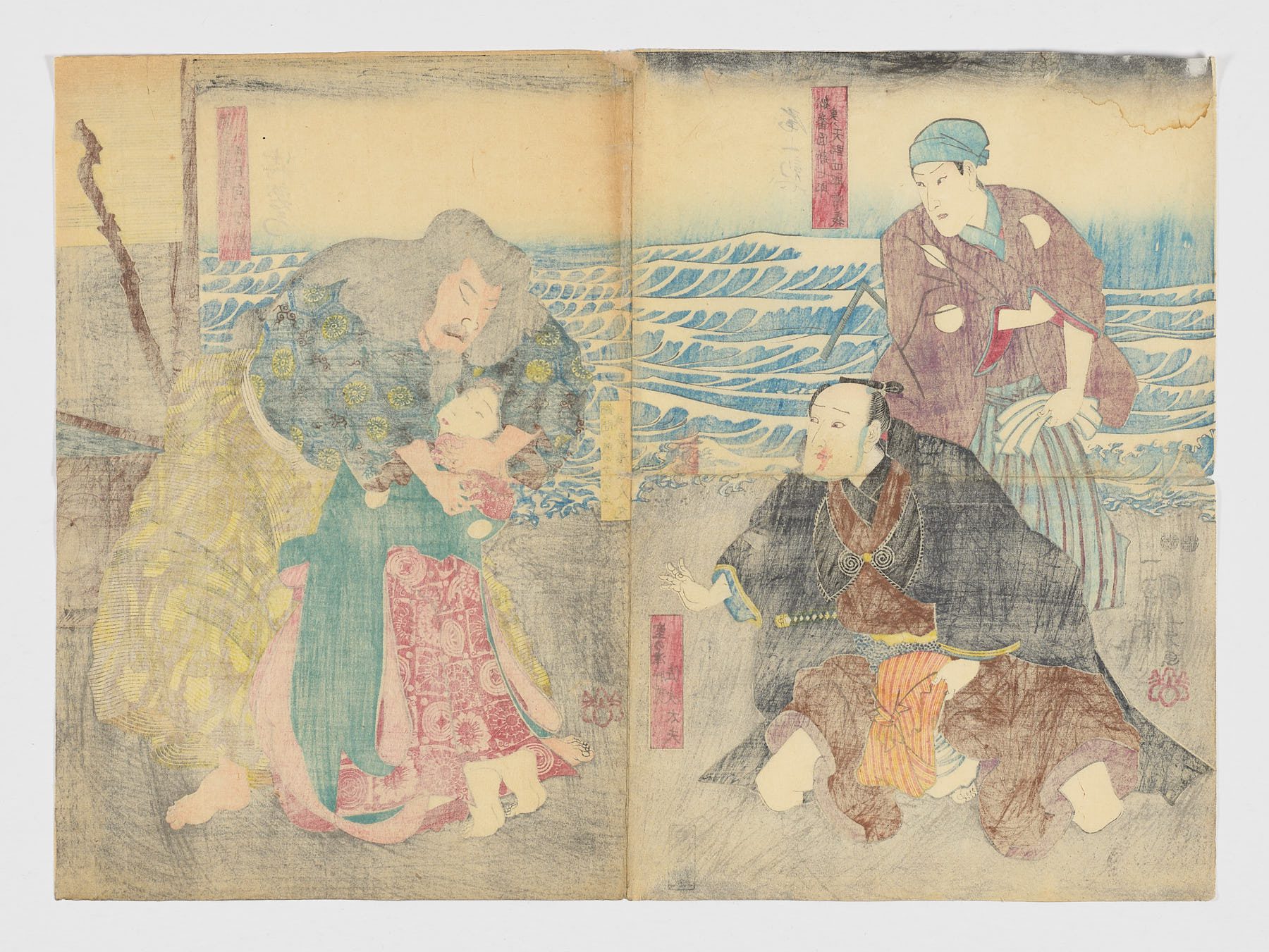 Escena de teatro kabuki, Utagawa Kuniyoshi (1798-1861)
