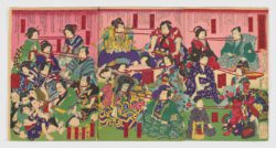 Actores de teatro kabuki, Toyohara Chikanobu