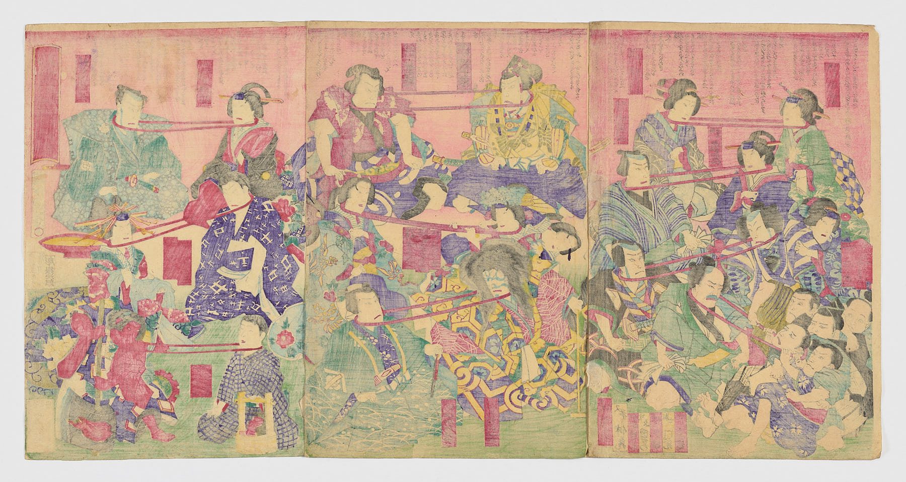 Actores de teatro kabuki, Toyohara Chikanobu