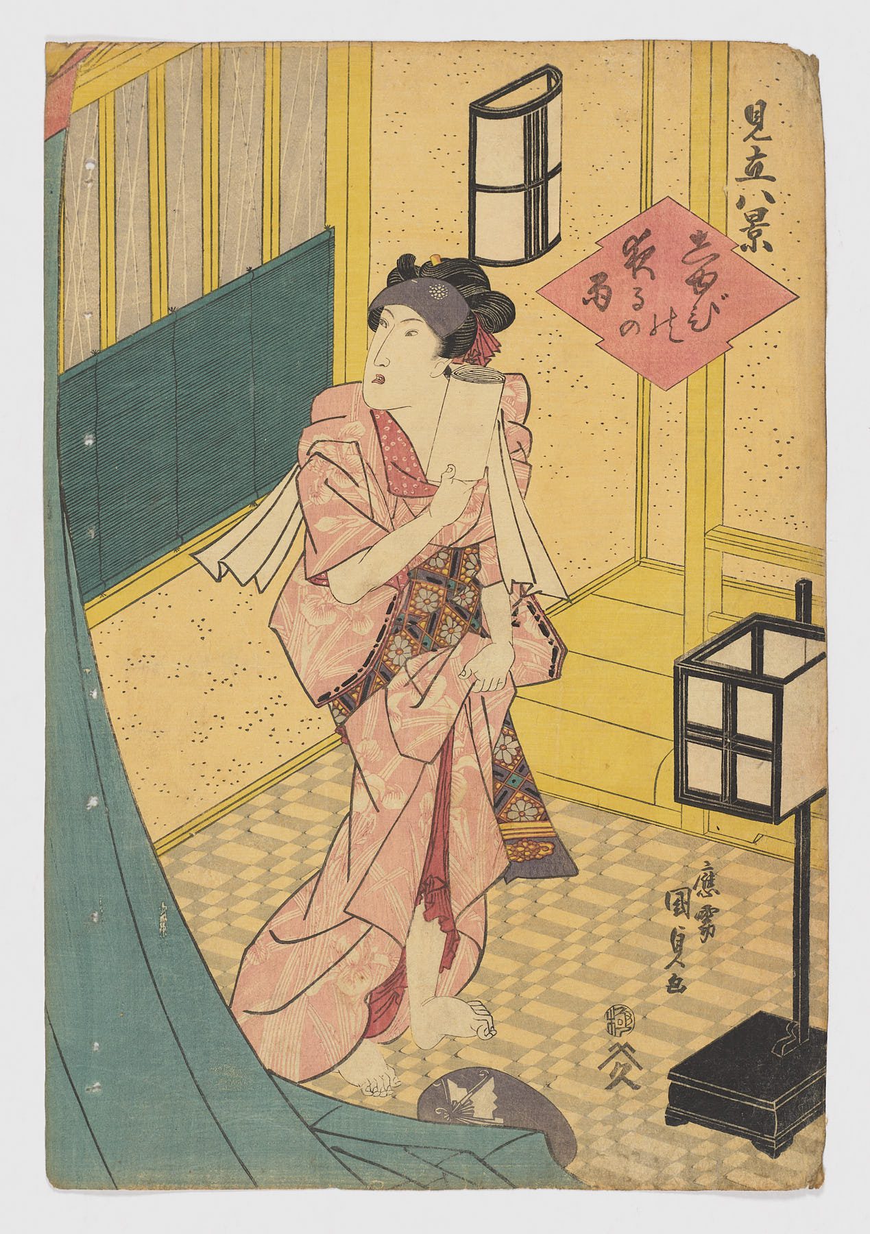 Las ocho vistas de Jianli, Utagawa Kunisada (Toyokuni III)