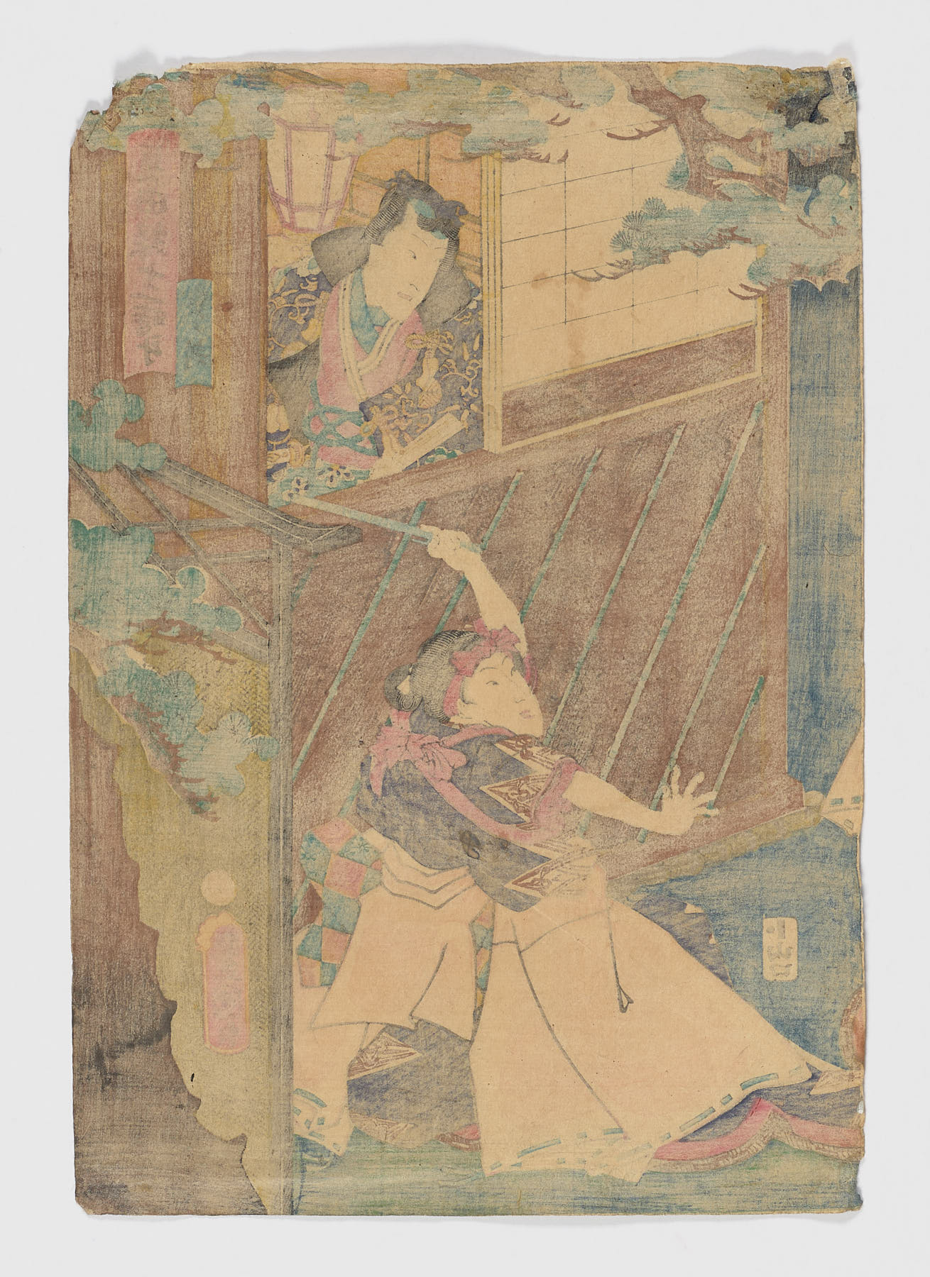 Las doce horas del destino: La hora del tigre, Utagawa Kunisada (Toyokuni III)