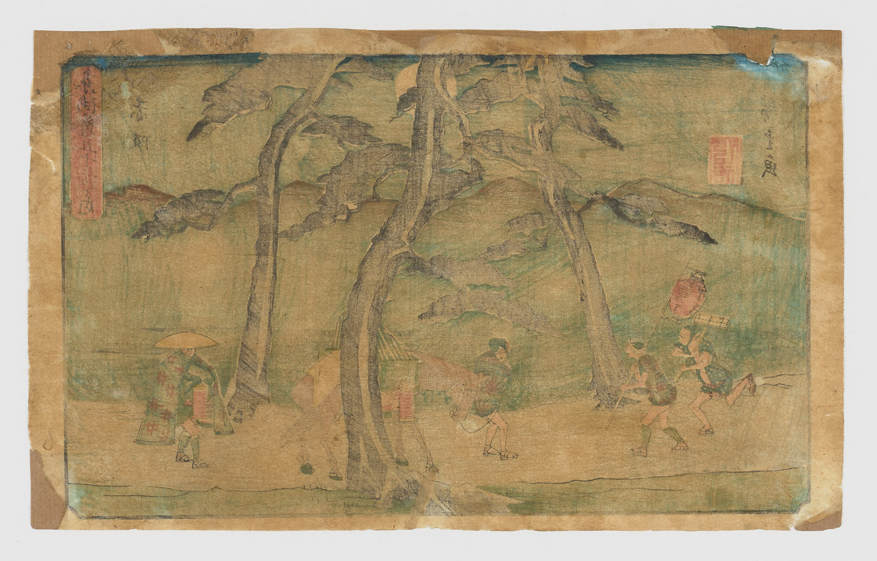 Akasaka (Tōkaidō gojūsan tsugi no uchi), Utagawa Hiroshige