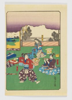 Sukenari (Jûrô) y Tokimune (Gorô) con su madre