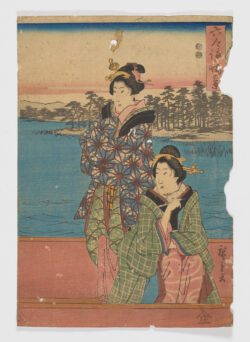 Rokugō watashiba no kei - Utagawa Hiroshige